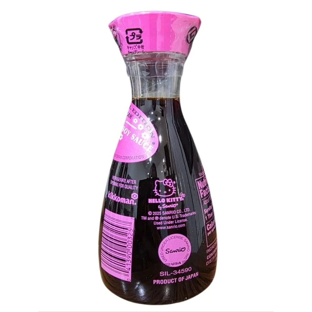 NEW Hello Kitty Kikkoman Soy Sauce 2025 Limited Edition Pink Bottle Sealed